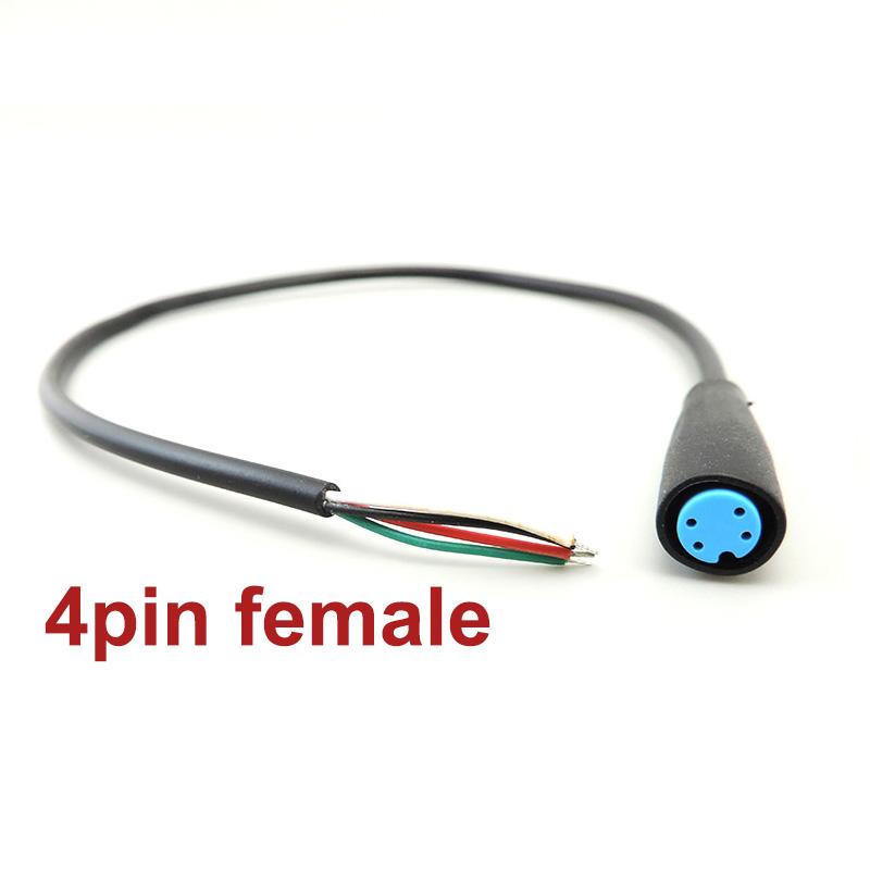 Ebike Accessories Optional Cable Waterproof Connector Display Pin Base Connector 2/3/4/5/6Pin Cable Extension Cord