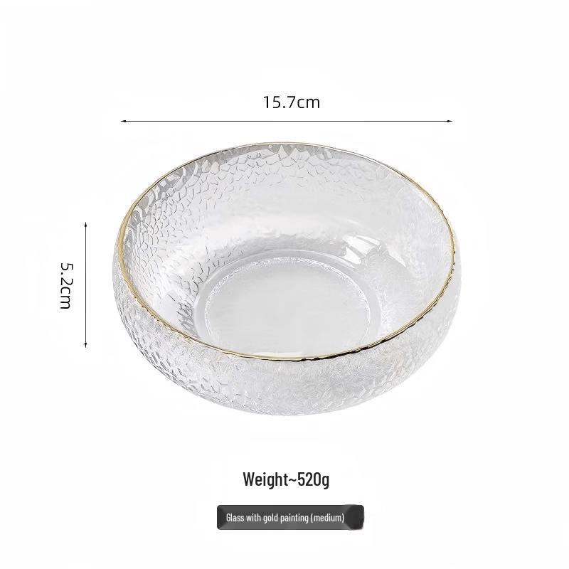 European Style Glass Salad & Dessert Bowl