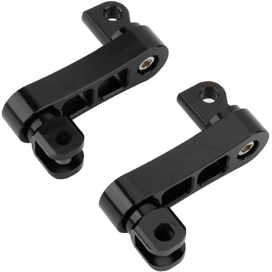 Foot Peg Extension 2 1/4" Adjustable Passenger Peg Mounts Highway Peg Clamps Male Mount Bracket Fit For Harley Touring Road King Street Glide Road