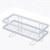 Waterproof Iron Wall Shelf for Bathroom Toilet Storage Organizer for Shampoo Toiletries and Bath Accessories Organization