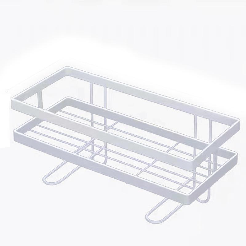 Waterproof Iron Wall Shelf for Bathroom Toilet Storage Organizer for Shampoo Toiletries and Bath Accessories Organization