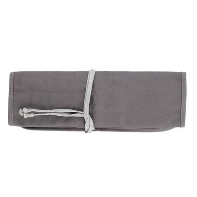 Grau Canvas Pinselhalter Paint Pen Roll Up Bag Case Schreibwaren Stift Aufbewahrungstasche