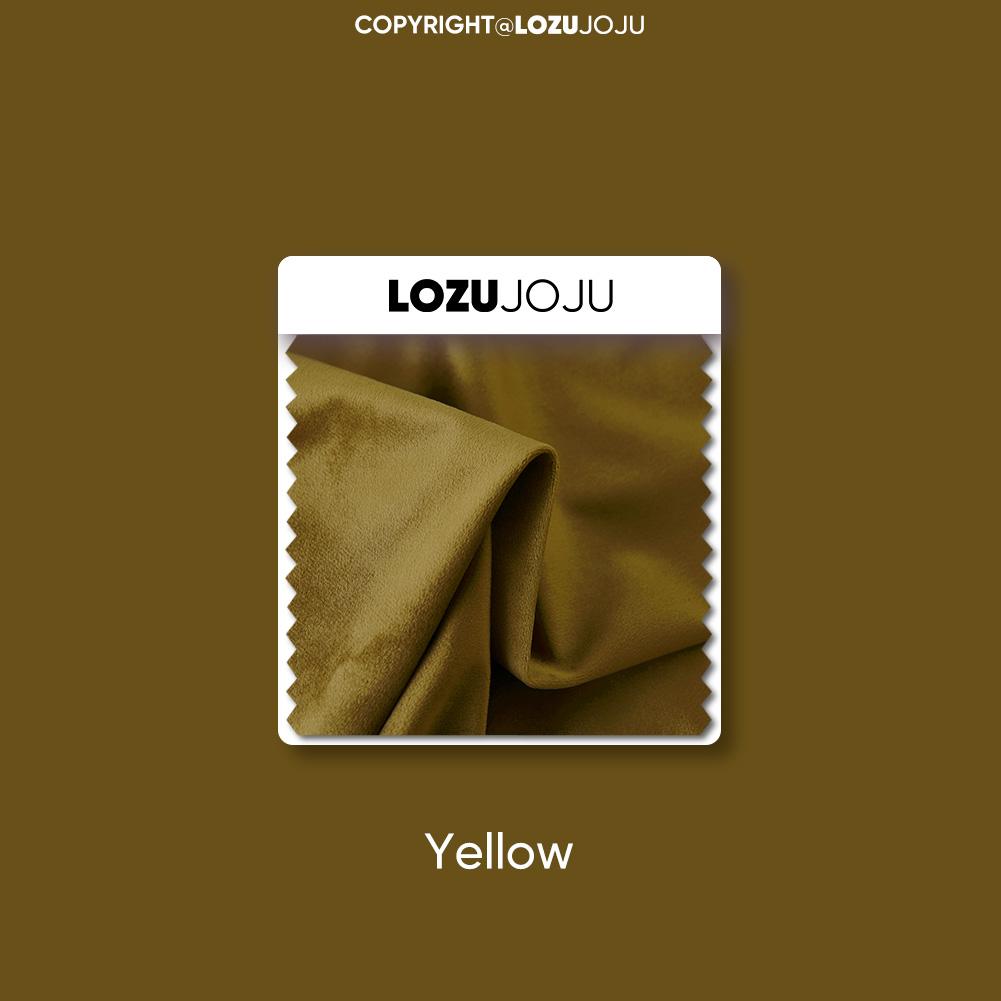 

1 шт. LOZUJOJU современные 70-80% светоблокирующие универсальные однотонные шторы из бархата для гостиной, спальни, домашнего декора W100 x L130cm жёлтый