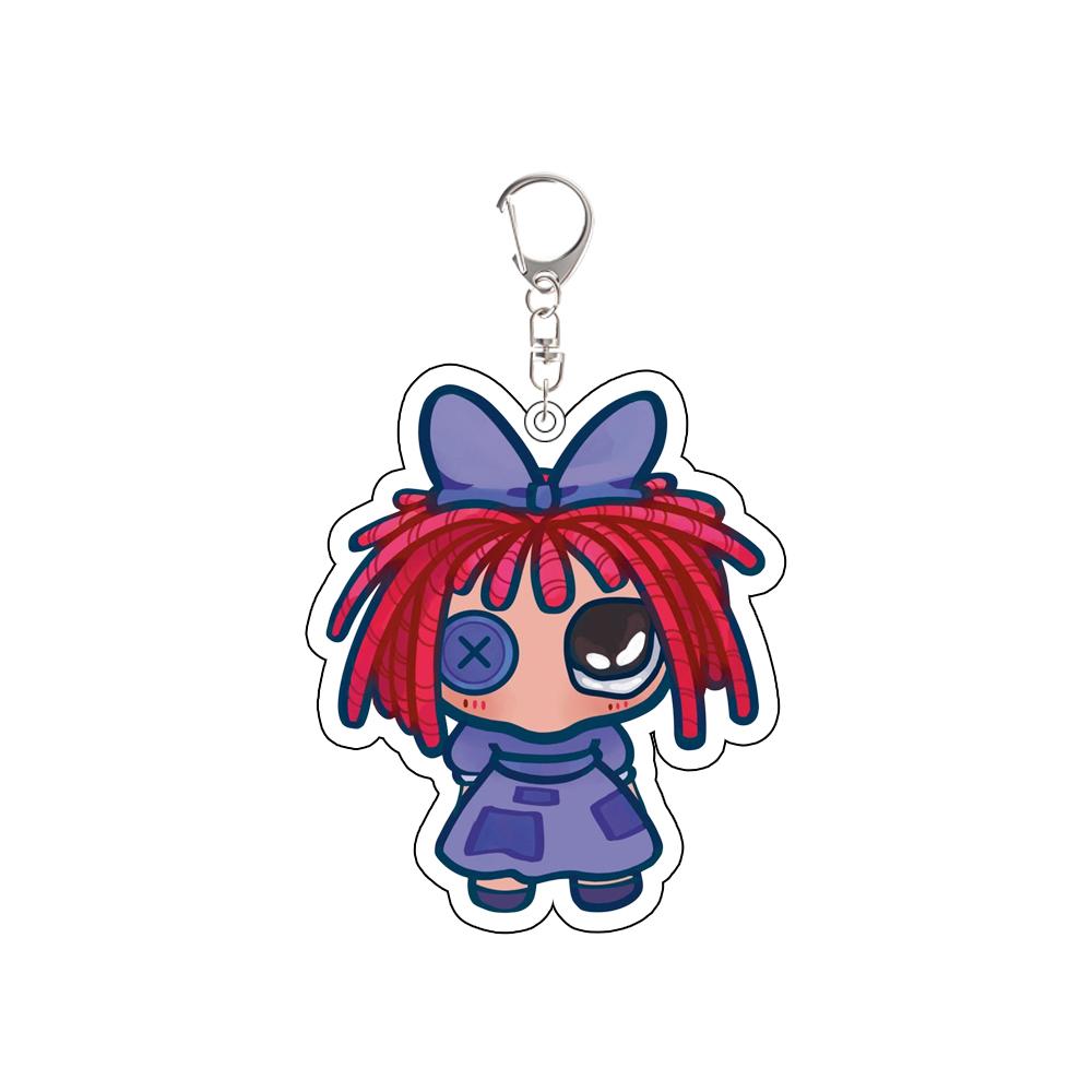 Anime Peripheral for Digital Circus Pomni Jax Ragatha Gangle Kinger Zooble Acrylic KeyChain Cartoons Backpack Accessories Gift