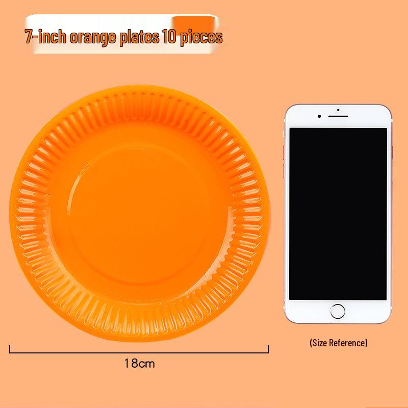 Colorful Disposable Paper Plates for Kindergarten Arts, Crafts, and Decor