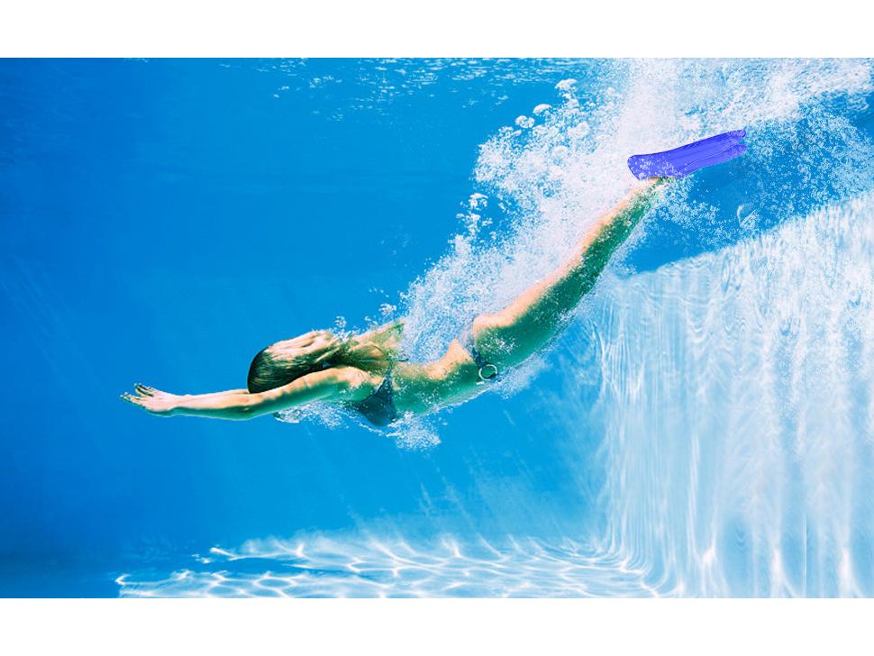 Unisex Silicone Swimming Fins for Freestyle & Breaststroke - Lightweight Short Diving Fins for Adults & Children