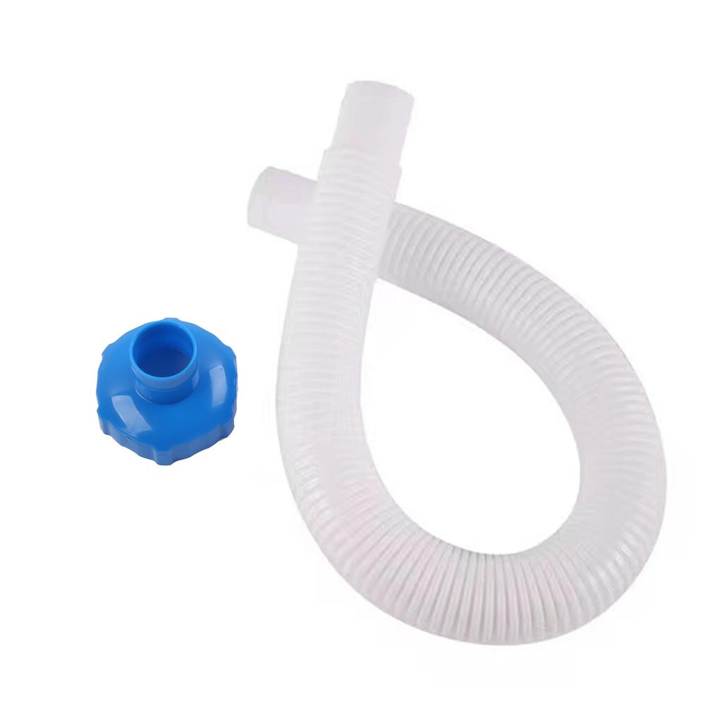 Skimmer Hose and Adapter Set for Above Ground Pool Skimmers White Hose Exact Replacement for 25016 Skimmer Hose Adapter