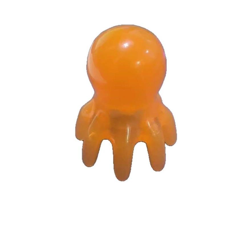 

Массажер-осьминог Массажер для головы осьминог Волшебный инструмент для разблокировки меридианов и снятия головных болей Расческа для терапии головы Octopus, orange.