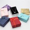 Jewelry Box For Engagement Ring Earrings Necklace Bracelet Bowknot Box Earrings Bracelets Boxes Shape Gift Packing Party Supply