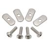 4 Stainless Steel Kayak Rail Track Screws & Track Nuts Hardware Gear Mounting Replacement Kit for Kayaks Canoes Boats