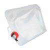 Collapsible Water Canister Portable Plastic Foldable Drinking Water Container with Tap Screw Cap for Travel Kitchen 10L