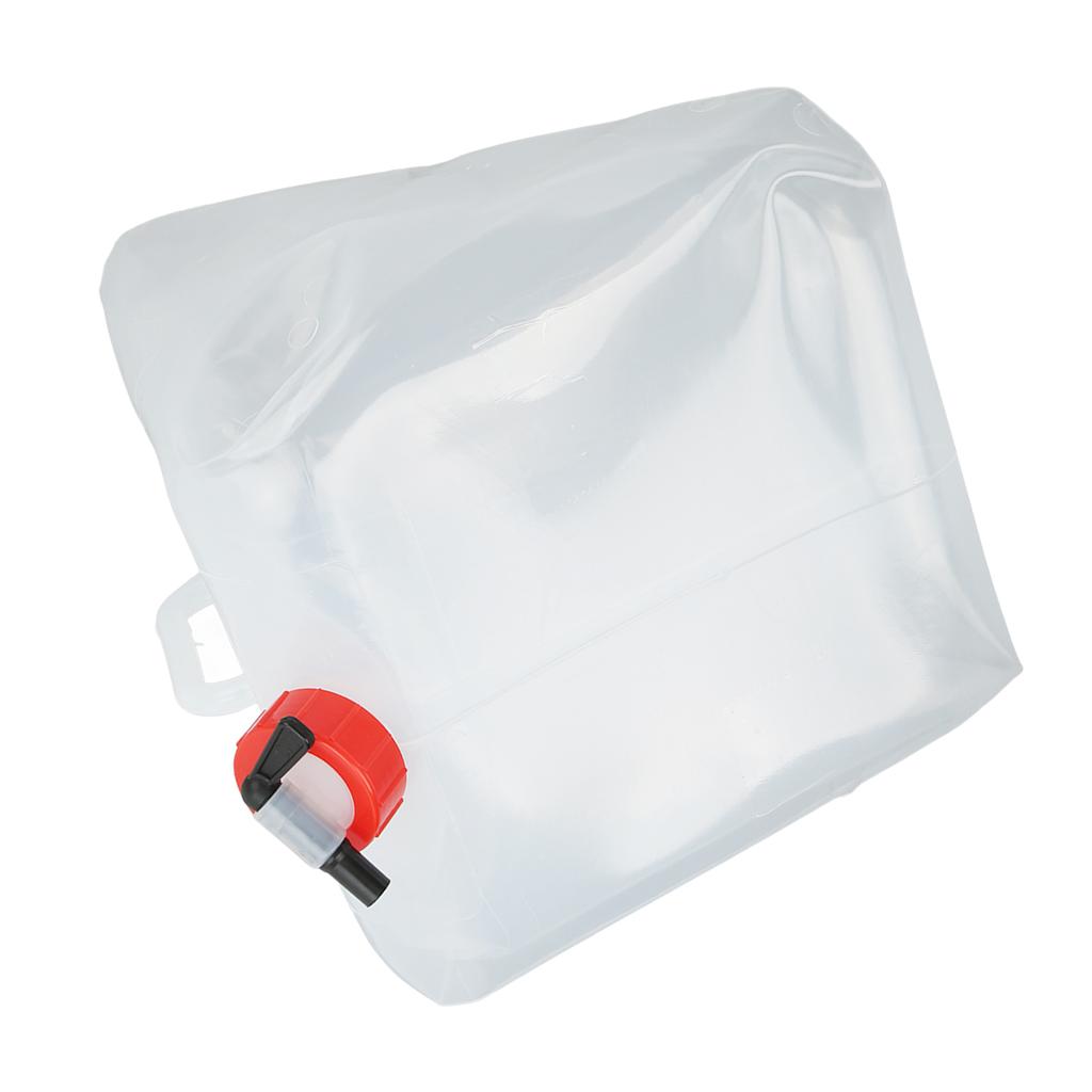Collapsible Water Canister Portable Plastic Foldable Drinking Water Container with Tap Screw Cap for Travel Kitchen 10L