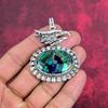 Azurite Malachite Pendant, 925 Solid Sterling Silver Gemstone Jewelry, Handmade Pendant, For Thanksgiving