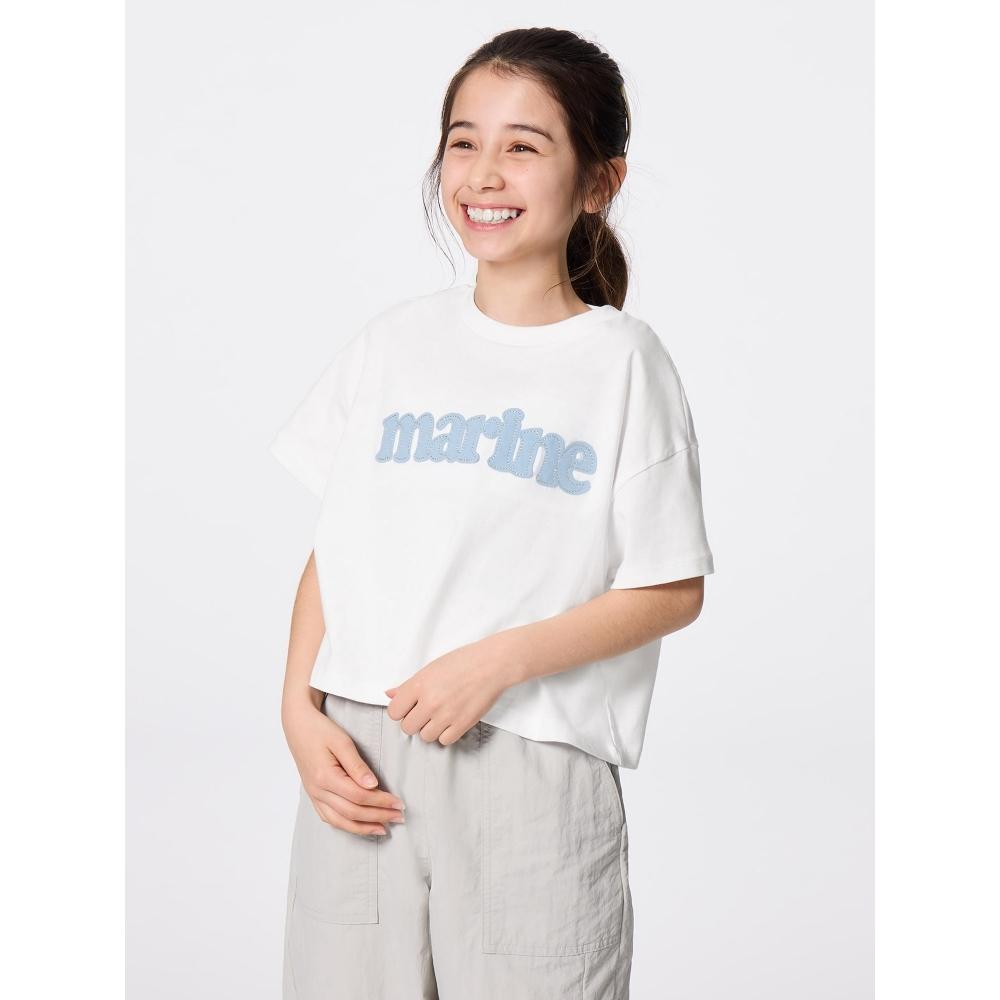 

GU by Uniqlo Аппликация с рисунком для девочек 01 OFF WHITE/100cm