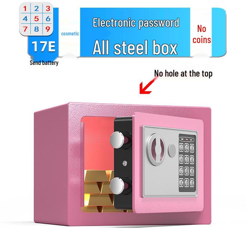 Компактный настенный сейф с отпечатком пальца – Полностью стальной, Противоугонный, Офисная безопасность