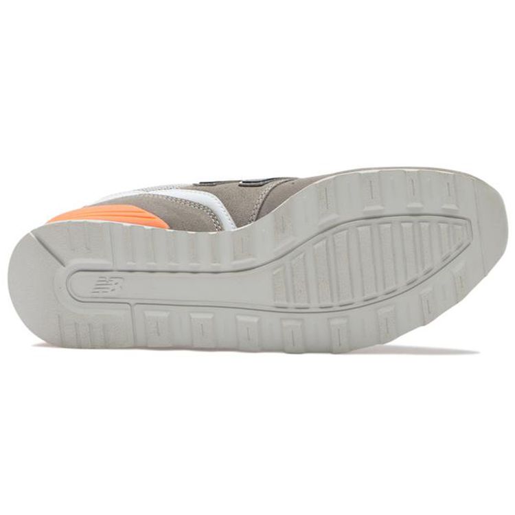 New Balance Nb 996 Comfortable Sports Fabric Synthetic Leather Slip Resistant Durable Low Top Running Shoes Women Sneaker Gray Orange WL996CPM