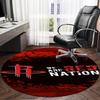 Basketball Pride Rockets Round Rug for Livingroom,Bedroom, Palyroom, Chair Rug, Area Rug, Circle Carpet, Large Size Fan Christmas Gift