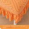 Skirt Edge Seat Covers Jacquard Dining Chair Protector Comfortable Chair Covers  Household