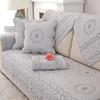 Cotton Fabric Floral Embroidery Sofa Towel Anti Slip Fabric Thickened Fabric Cushion Multi Purpose Sofa Cover Backrest Mat