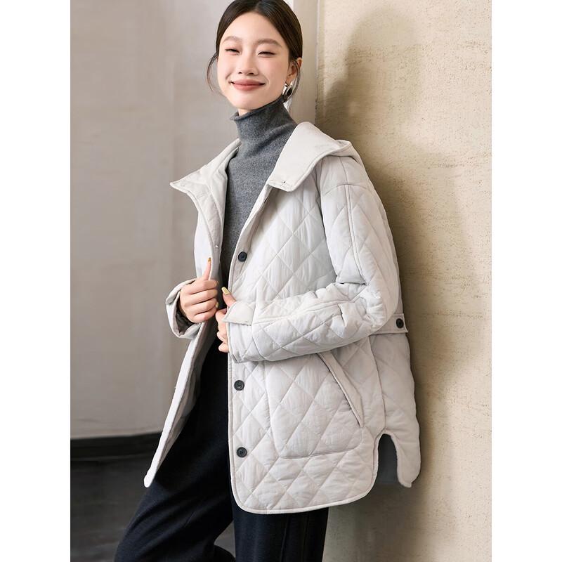 Jachetă matlasată cu glugă, stil japonez, ușoară, Mohana Yimei