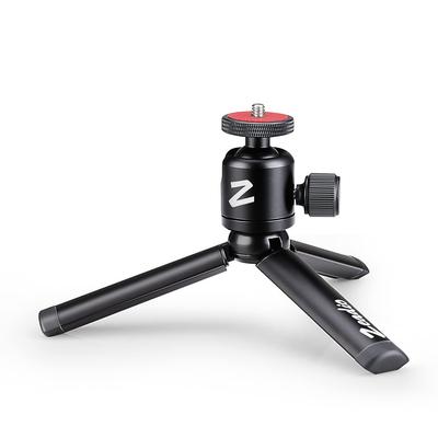 Zeadio Metal Mini Tripod with Rotating Head Mount for All Cameras and Pocket Portable Desktop Tabletop Stand Tripod 360° Gimbals, Tripod,