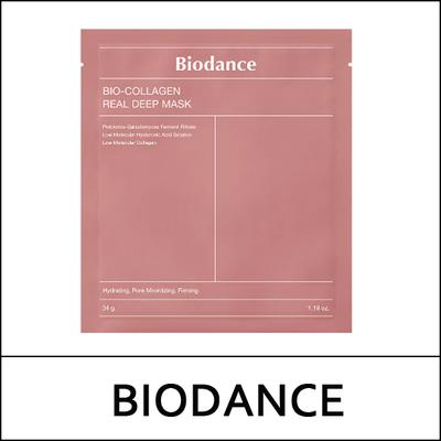 (jh5JS) Bio Collagen-Real Deep Mask (34g*4ea) 1 Pack / Safe Box