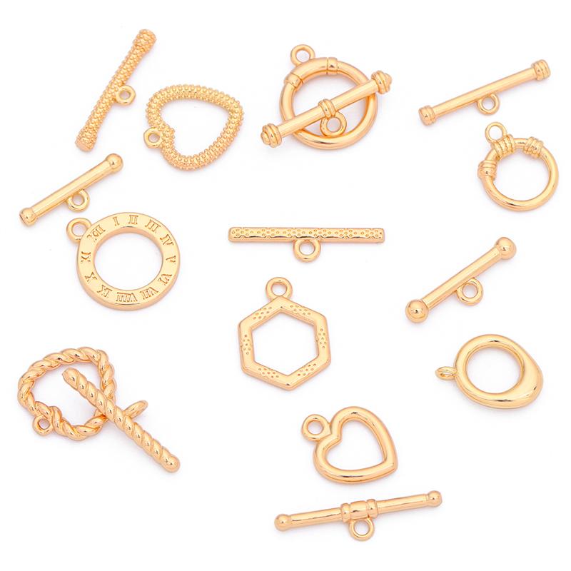 1Set/bag Copper OT Buckle Clasps For DIY Necklace Bracelet Earrings Jewelry Making Craft Accessories