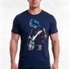 Trey Tshirt Summer Casual Cotton Tee Oversized Streetwear Tops Vintage Graphic Print Loose Fit Short Sleeve 100 Cotton