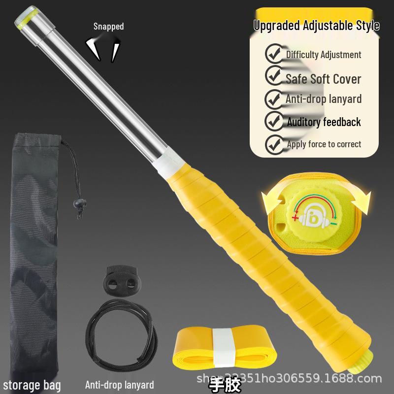 Adjustable Force Badminton Training Device with Precise Feedback and Efficient Swing