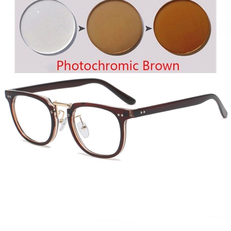 Leopard Frame Square Optical Spectacles With Prescritpion Women Men Student Short-Sight Eyewear Diopter 0 -0.5 -0.75 To -6.0