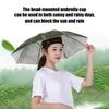 Head Wearing Umbrella For Men And Women Outdoor Folding Sunny Umbrella Outdoor Sunshade Windproof Umbrella Folding Hat Umbrella