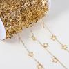 2Meters 1Meter Stainless Steel Hollowout Star Link Chain Dangle Charm Chains for Necklace Anklet Jewelry Making DIY Waterproof