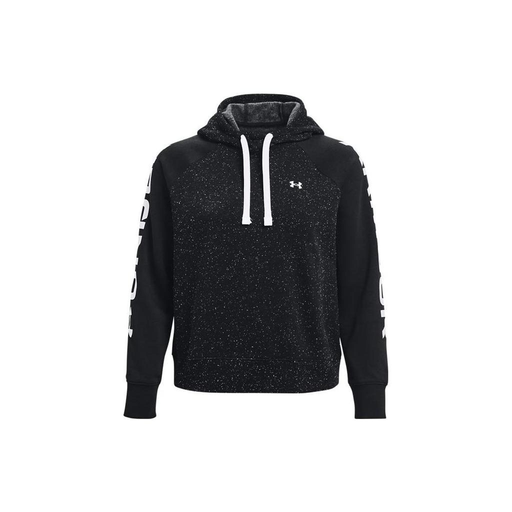 Under Armour Logo Loose Fleece Hoodie Women Hoodies Black 1365861-001