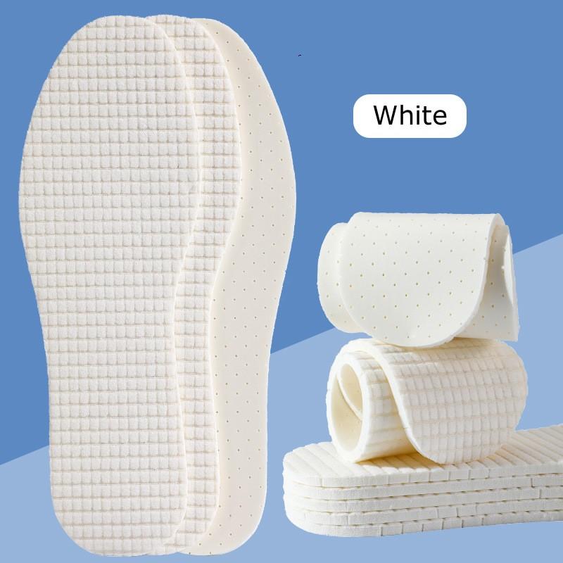 

1 пара латексных стелек для обуви, мягкие стельки для подошвенного фасциита, стельки из пены с памятью, стелька для женщин и мужчин EU45-46 белый