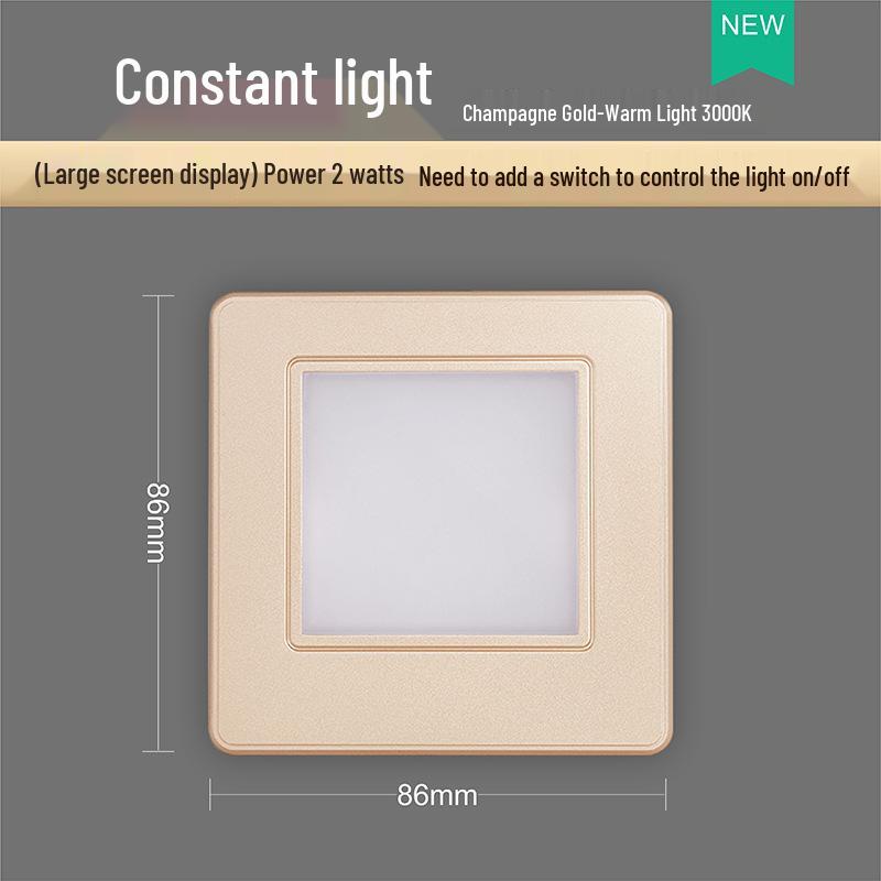 Adjustable 86 Type Recessed Radar Motion Sensor Stair and Aisle Light