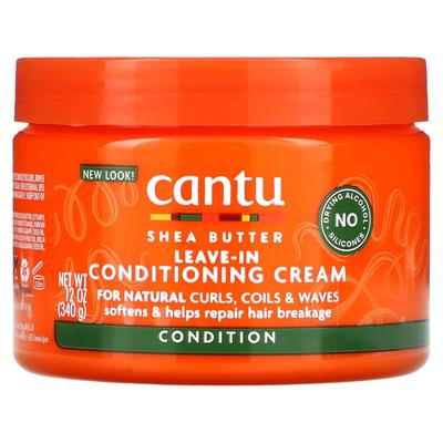 Cantu, Shea Butter, Leave-In Conditioning Cream, for Natural Curls, Braids and Waves, 12 Oz (340 G)