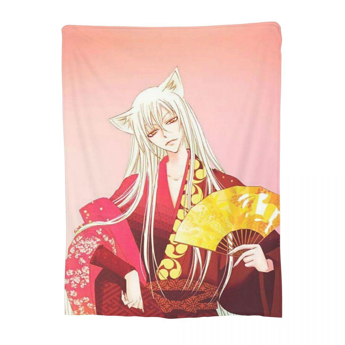 Kamisama Love Tomoe Blankets Fleece Sofa Throw Blanket Portable Throw Blankets for Home Bedroom Outdoor Throws Bedspread Quilt Size: 75*100cm, Weight: 230 GSM