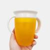 Trainer Cup 240ml Capacity 360 Degrees Sealing Double Handles Baby Silicone Drinking Cup for Home