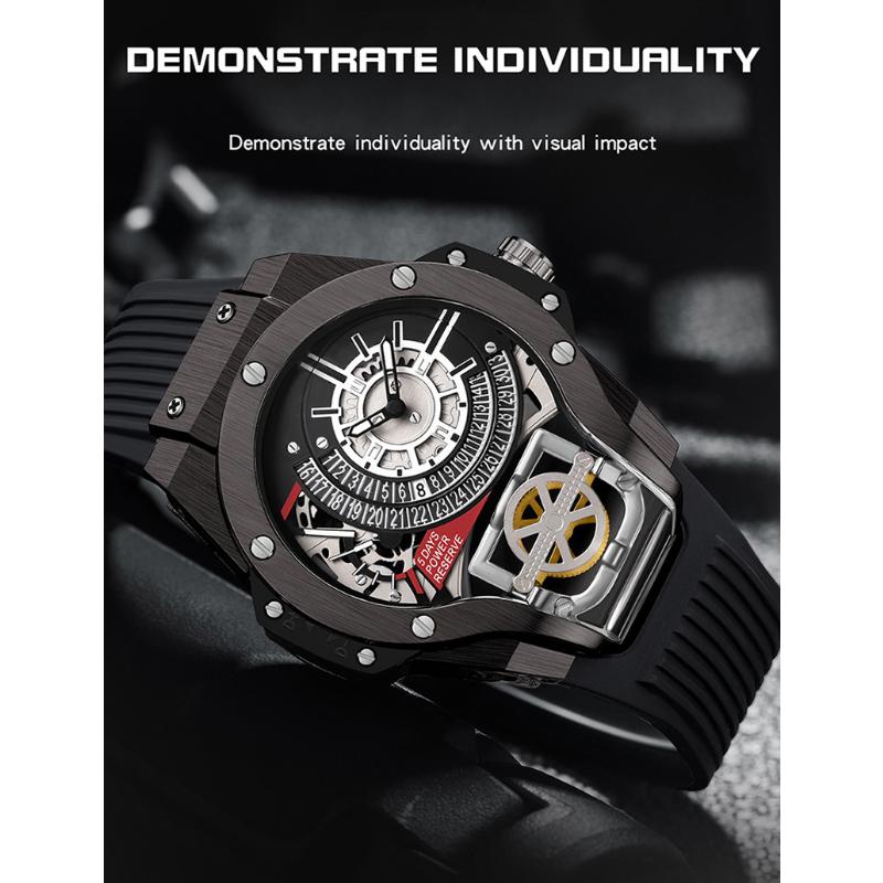 SANDA New World of Warcraft Drive Men's Watch Fashion Calendar Nights Light Syonatological Watch