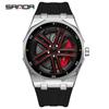 SANDA 1162 Men's Trendy Waterproof Rotating Wheel Quartz Watch