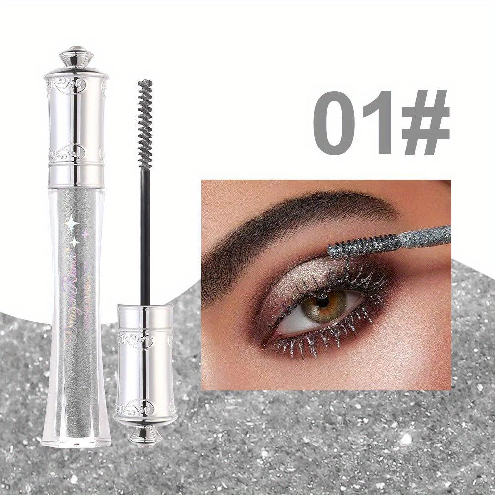 Glitter Flash Mascara Shimmering Diamond Sparkle Mascara,Waterproof,Smudge-Proof, Long Lasting Volumizing Eye Makeup
