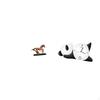 Modern Horse Panda Figurine Sculpture Artwork Collectible Art Ornament Statue for Desk Decoration