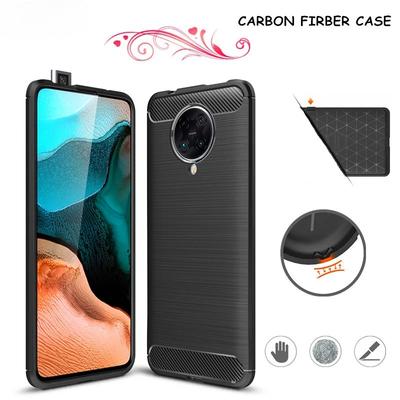 Carbon Fiber Cover For Xiaomi Poco F2 Pro Case Xiaomi Poco F2 Pro Rubber Silicone Shockproof Back Case For Xiaomi Poco F2 Pro