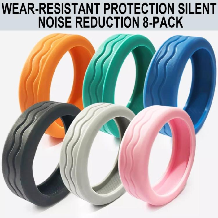 Pack of 8Pcs Luggage Wheel Covers Quiet Noise Reduction Suitcase Protectors Covers for Travel Luggage Replacement
