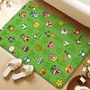 Anime Pixel Image Floor Mat Soft Flannel Rug Non-Slip Absorbent Mat For Bathroom Bedroom Home Decor