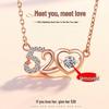 520 Love You Beating Heart Necklace Pendant for Women - Qixi Valentine's Day Gift