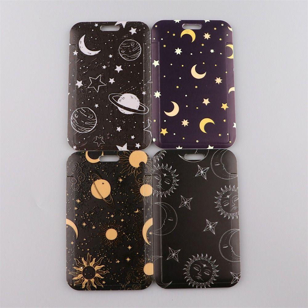 Sun and Moon Phone Lanyard Keyrings ID Card Holder Badge Holder Phone Neck Strap Hanging Rope