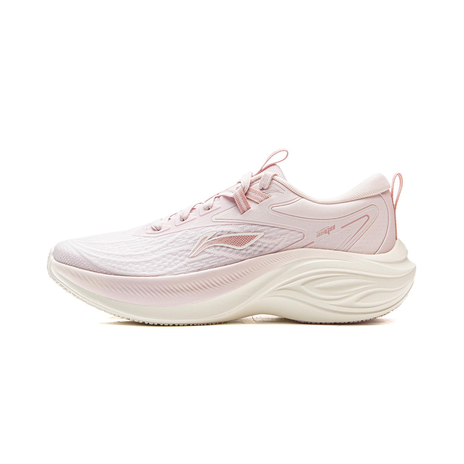 

new LiNing Ride Waves Cushioning And Breathable Low Top Casual Running Shoes Women s Peach Blossom Pink 37