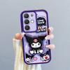 KEYSION Shockproof Case for Realme C85 5G with Lanyard Soft Silicone Cute 3D Cartoon Doll Phone Back Cover for Realme C85