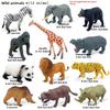 "1-9 inch Plastic Animal & Dinosaur Model Toy Set"